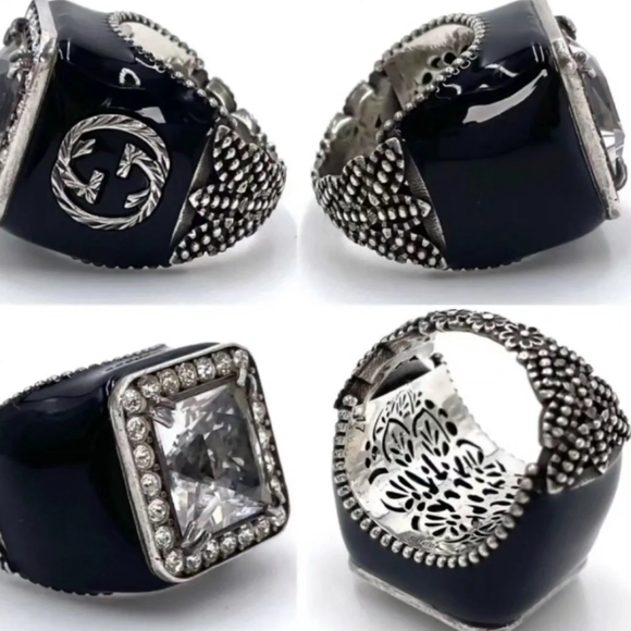 GUCCI BNWT STATEMENT RING BNWT / GORGEOUS ❤️/ RUNWAY PIECE - Picture 9 of 10